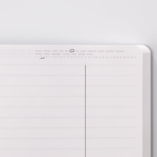 Stalogy | 365 Days Notebook | A5 Noir | Ligné - STALOGY - millenotes