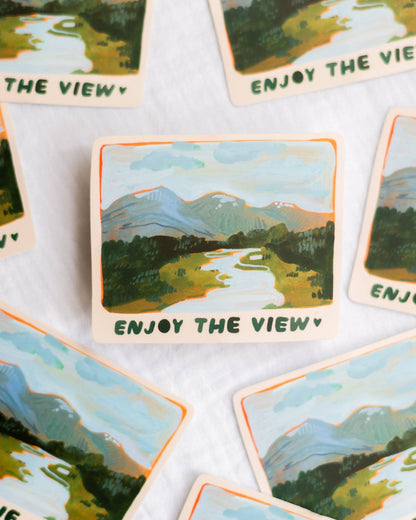 Sticker en vinyle | Wild Pencil Studio | Enjoy The View - Wild Pencil Studio - millenotes