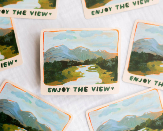 Sticker en vinyle | Wild Pencil Studio | Enjoy The View - Wild Pencil Studio - millenotes