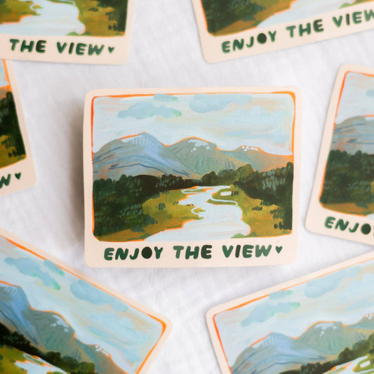 Sticker en vinyle | Wild Pencil Studio | Enjoy The View - Wild Pencil Studio - millenotes