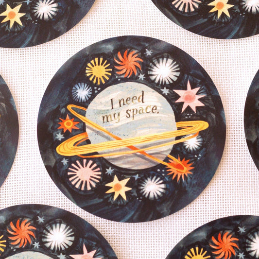 Sticker en vinyle | Wild Pencil Studio | I Need My Space - Wild Pencil Studio - millenotes