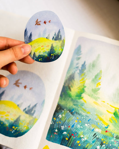 Sticker en vinyle | Wild Pencil Studio | In The Clearing - Wild Pencil Studio - millenotes