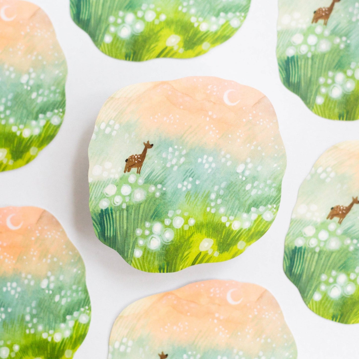 Sticker en vinyle | Wild Pencil Studio | Sunrise on the Meadow - Wild Pencil Studio - millenotes