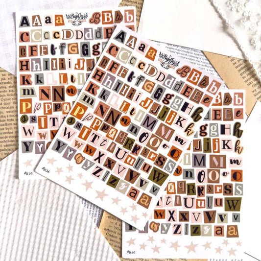 Stickers décoratifs | Bujojej | Alphabet - Bujojej - 836 - millenotes