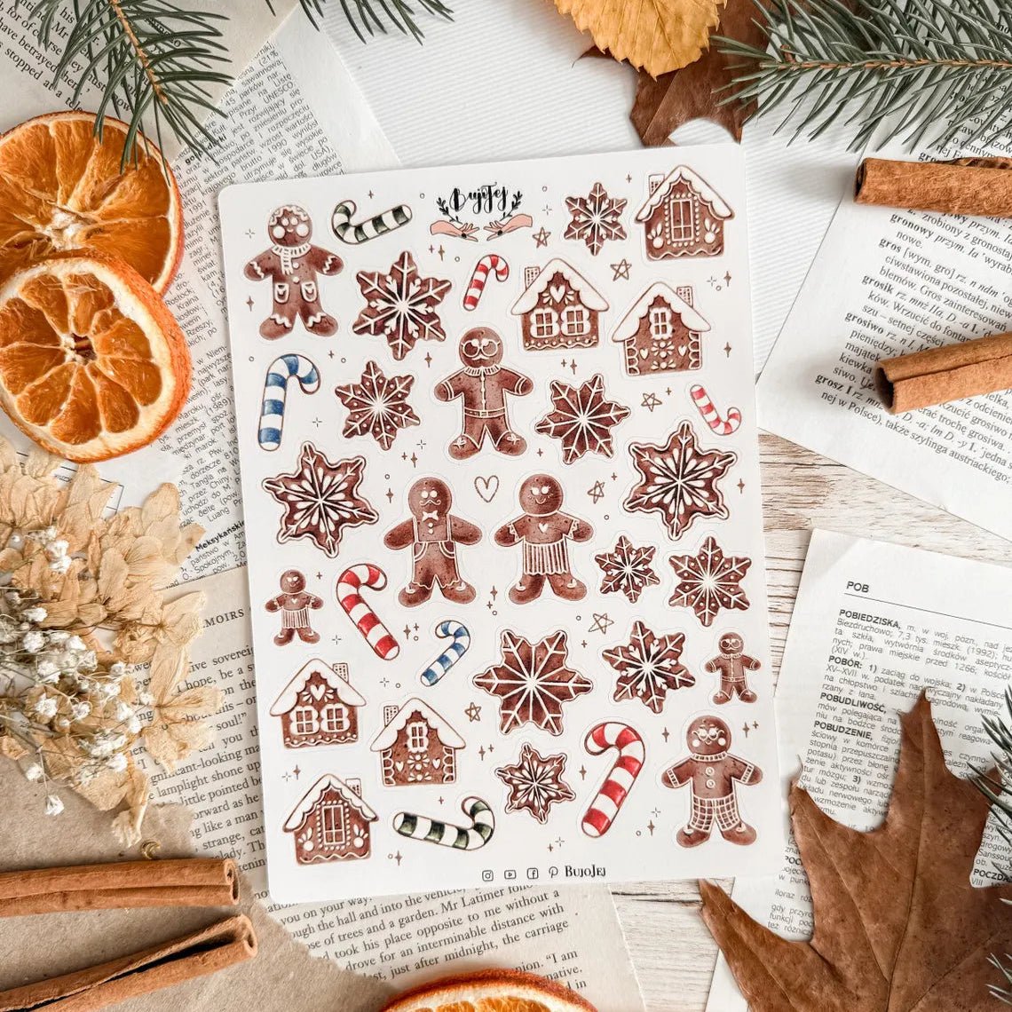 Stickers décoratifs | Bujojej | Cozy Christmas - Bujojej - GINGERBREADS - millenotes