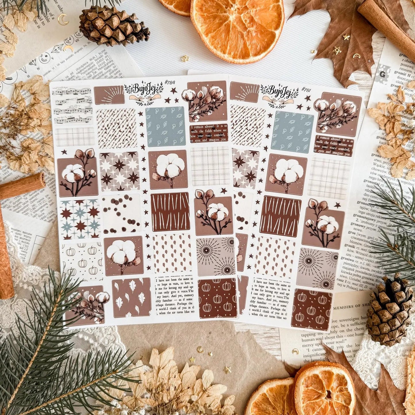 Stickers décoratifs | Bujojej | Cozy Cotton Pattern - Bujojej - millenotes