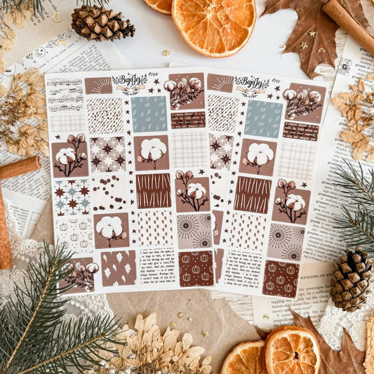 Stickers décoratifs | Bujojej | Cozy Cotton Pattern - Bujojej - millenotes