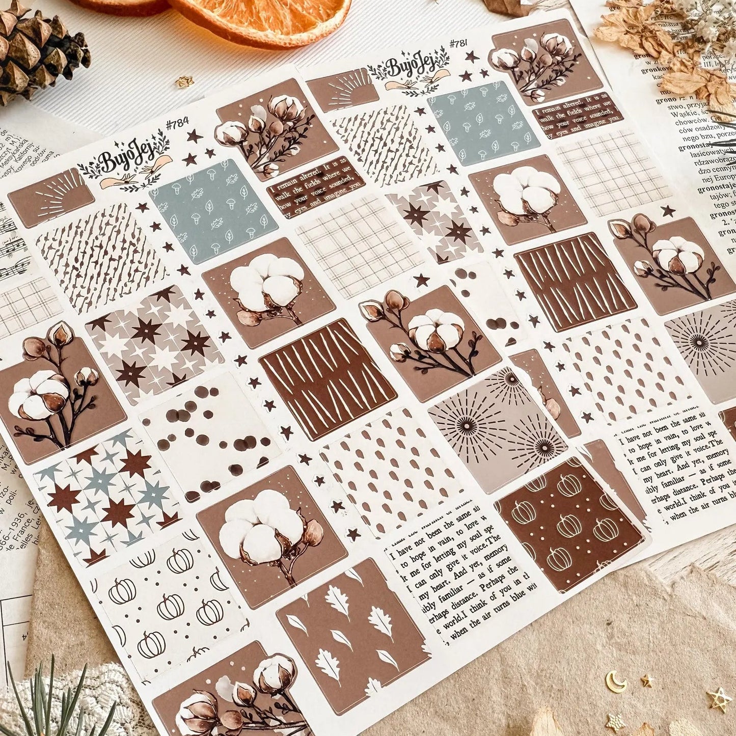 Stickers décoratifs | Bujojej | Cozy Cotton Pattern - Bujojej - millenotes