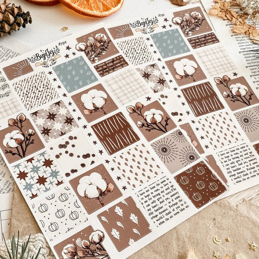 Stickers décoratifs | Bujojej | Cozy Cotton Pattern - Bujojej - millenotes