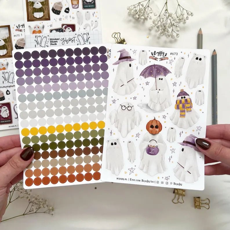 Stickers décoratifs | Bujojej | Cute Ghosts - Bujojej - 199 - millenotes