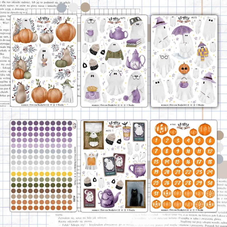 Stickers décoratifs | Bujojej | Cute Ghosts - Bujojej - 670 - millenotes