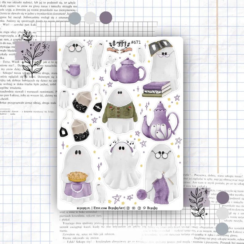 Stickers décoratifs | Bujojej | Cute Ghosts - Bujojej - 671 - millenotes