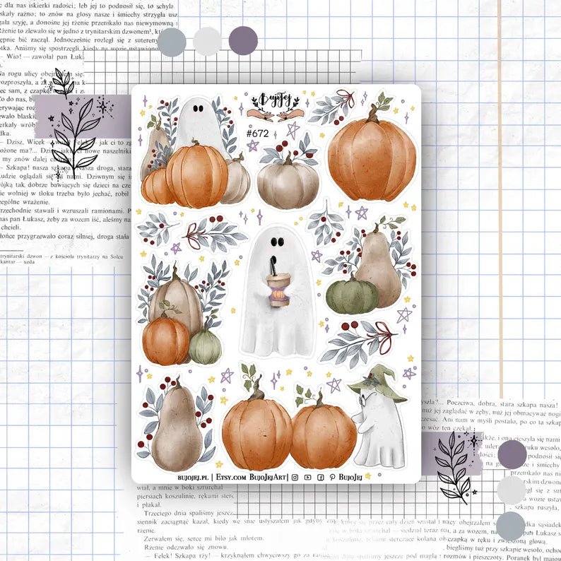 Stickers décoratifs | Bujojej | Cute Ghosts - Bujojej - 672 - millenotes