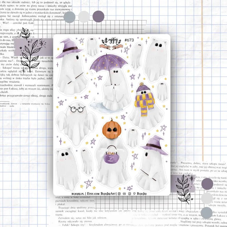 Stickers décoratifs | Bujojej | Cute Ghosts - Bujojej - 673 - millenotes