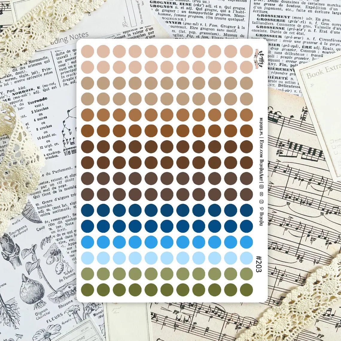 Stickers décoratifs | Bujojej | Forget me not - Bujojej - 203 - millenotes