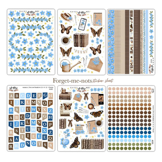 Stickers décoratifs | Bujojej | Forget me not - Bujojej - 630 - millenotes