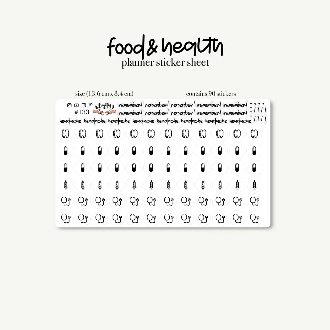 Stickers décoratifs | Bujojej | Icons - Bujojej - Health - millenotes