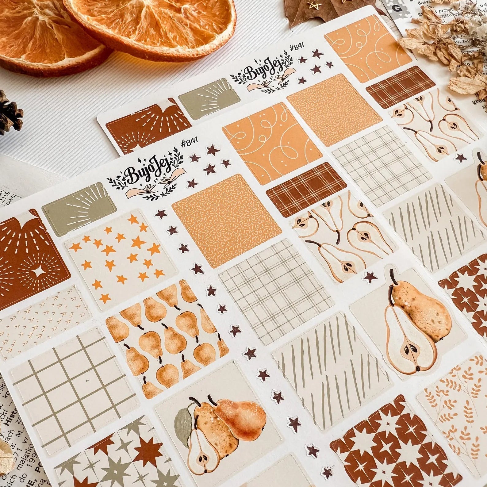 Stickers décoratifs | Bujojej | Rustic Pear Pattern - Bujojej - millenotes