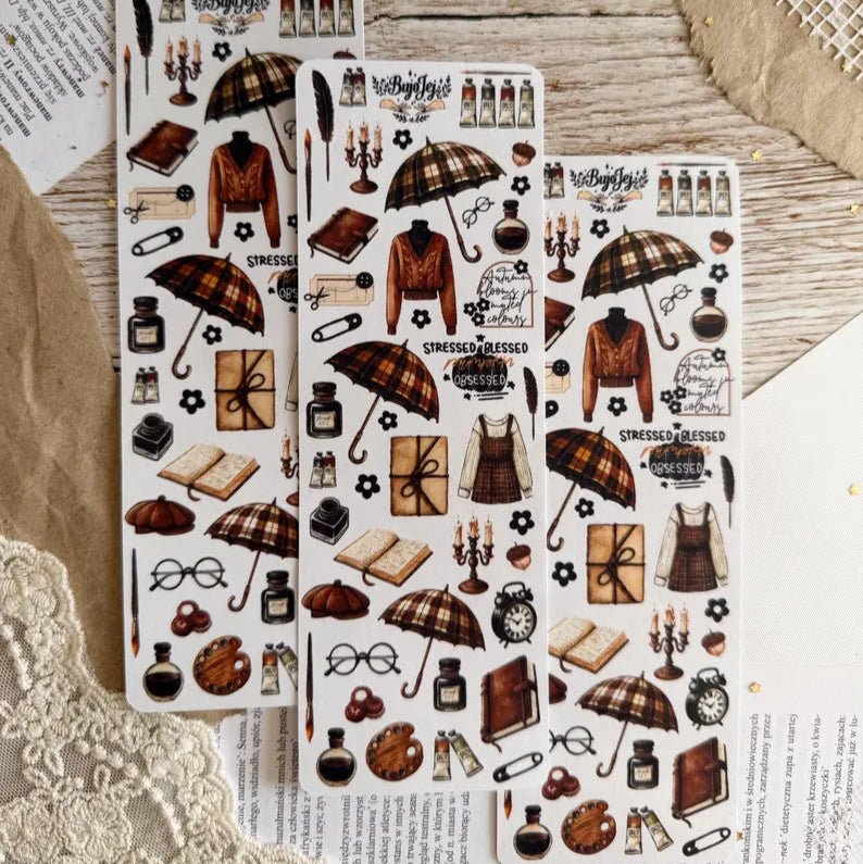 Stickers décoratifs | Bujojej | Set de 3 | Autumn Academia - Bujojej - millenotes