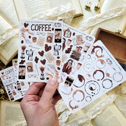 Stickers décoratifs | Bujojej | Set de 3 mini | Coffee lover - Bujojej - millenotes
