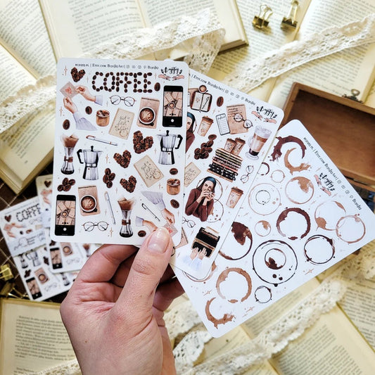 Stickers décoratifs | Bujojej | Set de 3 mini | Coffee lover - Bujojej - millenotes