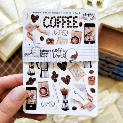 Stickers décoratifs | Bujojej | Set de 3 mini | Coffee lover - Bujojej - millenotes