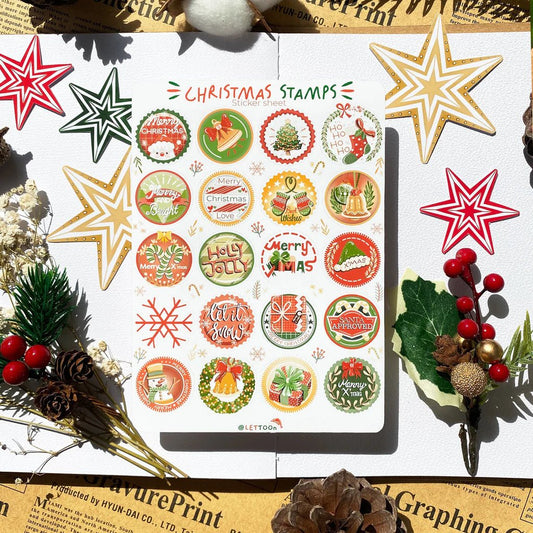 Stickers décoratifs | Christmas Stamps - LETTOON - millenotes