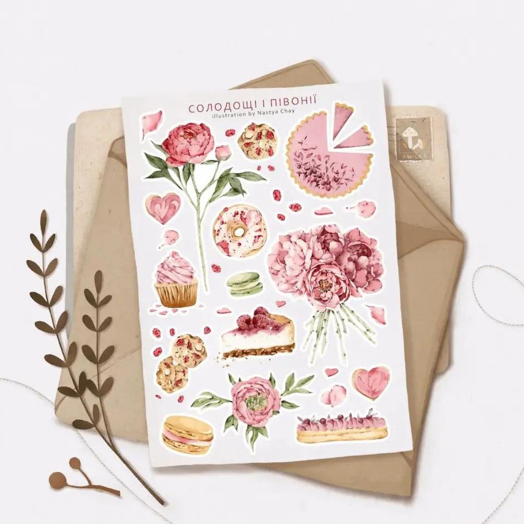 Stickers décoratifs | Délicieuse Rose - Vanilka Stickers - millenotes