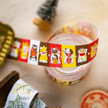 Stickers décoratifs en rouleau | OURS Studio | Little Lucky Friends - OURS Studio - 500 stickers - millenotes