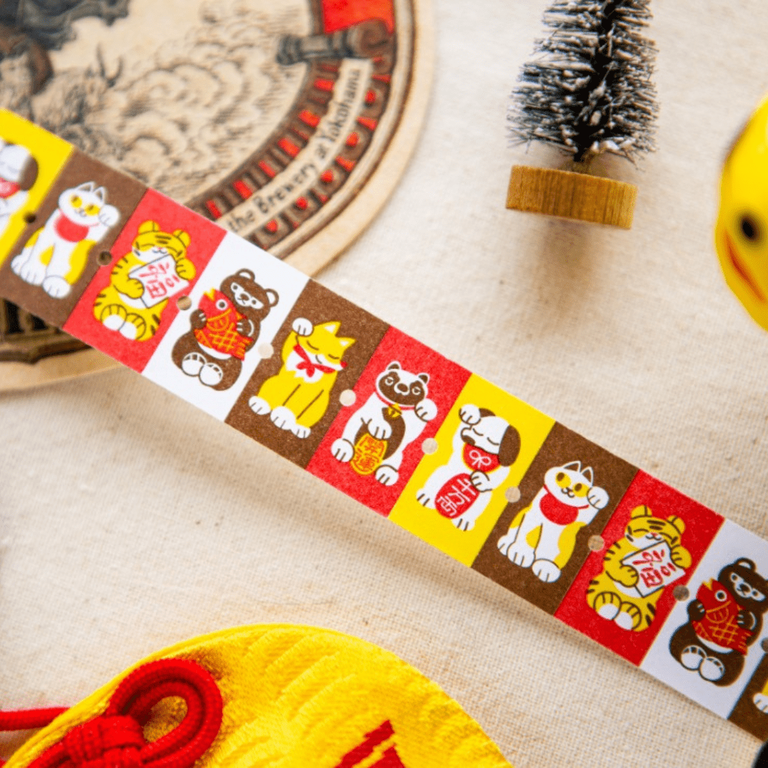 Stickers décoratifs en rouleau | OURS Studio | Little Lucky Friends - OURS Studio - 500 stickers - millenotes