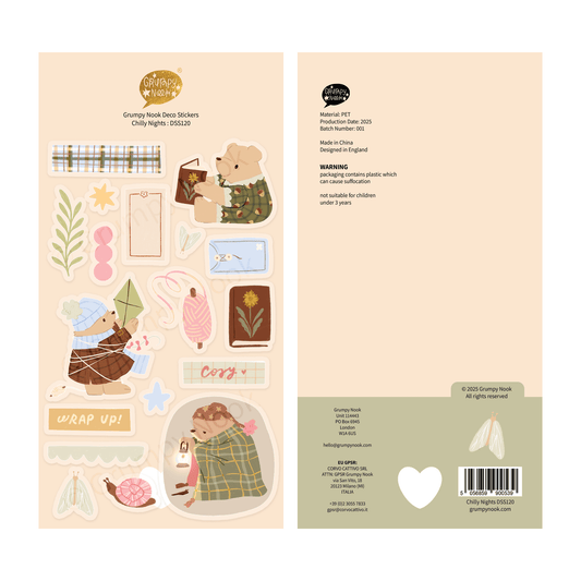 Stickers décoratifs | Grumpy Nook | Chilly Nights - Grumpy Nook - millenotes