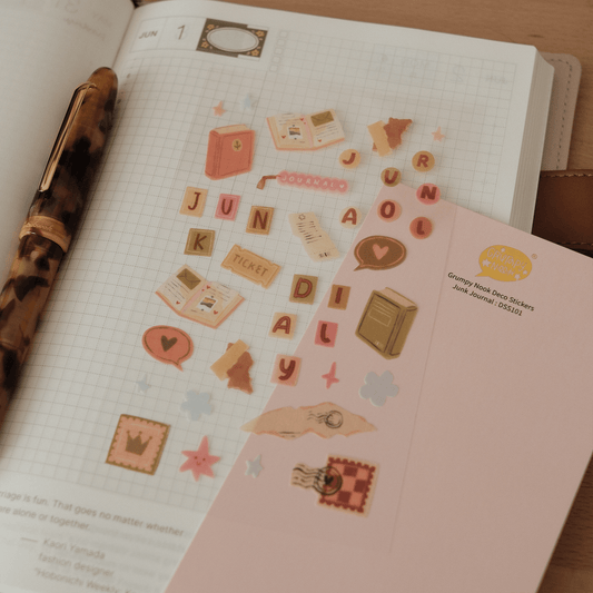 Stickers décoratifs | Grumpy Nook | Daily Junk Journal - Grumpy Nook - millenotes