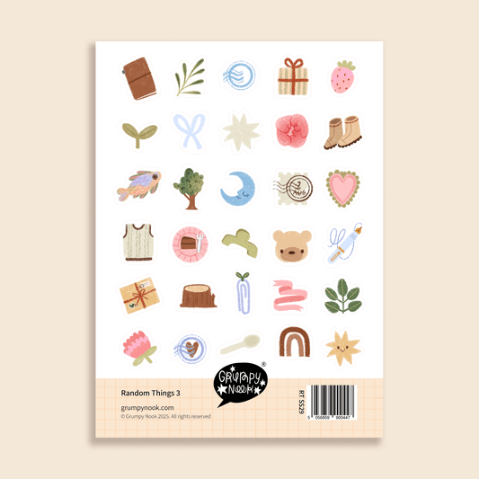 Stickers décoratifs | Grumpy Nook | Random Things 3 - Grumpy Nook - millenotes