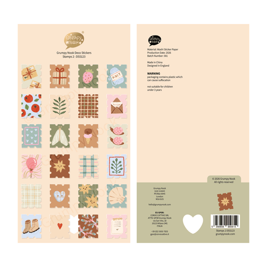 Stickers décoratifs | Grumpy Nook | Stamps 2 - Grumpy Nook - millenotes