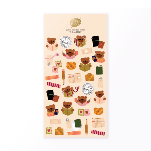 Stickers décoratifs | Grumpy Nook | TN Bear - Grumpy Nook - millenotes