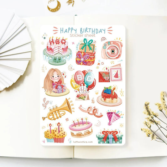 Stickers décoratifs | Happy Birthday - LETTOON - millenotes