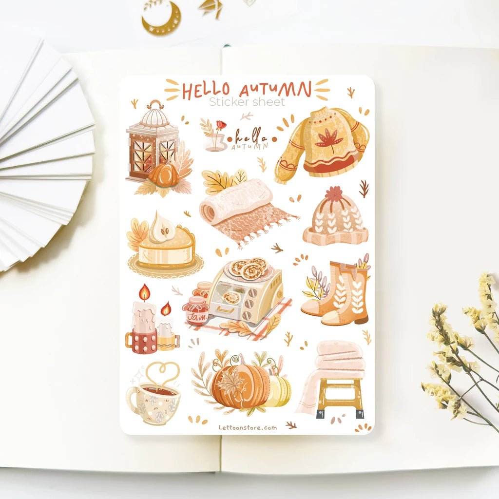 Stickers décoratifs | Hello Autumn - LETTOON - millenotes