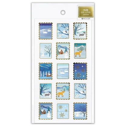 Stickers décoratifs japonais | NB Japan | Timbres d'hiver - NB Co Ltd - millenotes