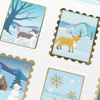 Stickers décoratifs japonais | NB Japan | Timbres d'hiver - NB Co Ltd - millenotes