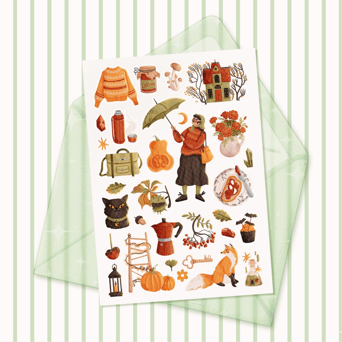 Stickers Décoratifs | L'automne cosy - Vanilka Stickers - millenotes