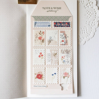Stickers décoratifs | Note & Wish | Flower Stamps - Note & Wish - millenotes