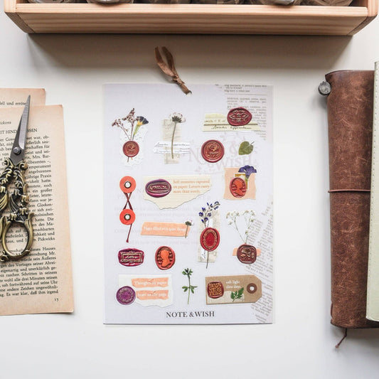 Stickers décoratifs | Note & Wish | Vintage Old Letter - Note & Wish - millenotes