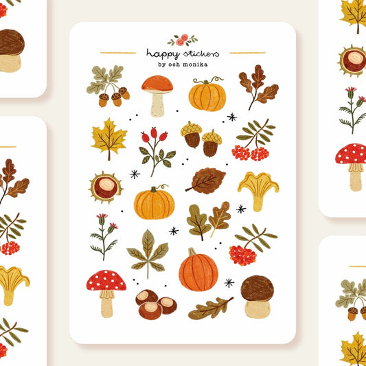 Stickers décoratifs | Och Monika | Autumn Treasures - Och Monika - millenotes