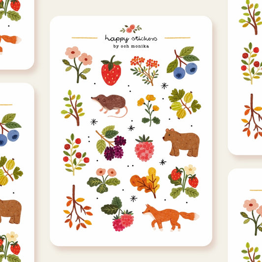 Stickers décoratifs | Och Monika | Berries - Och Monika - millenotes