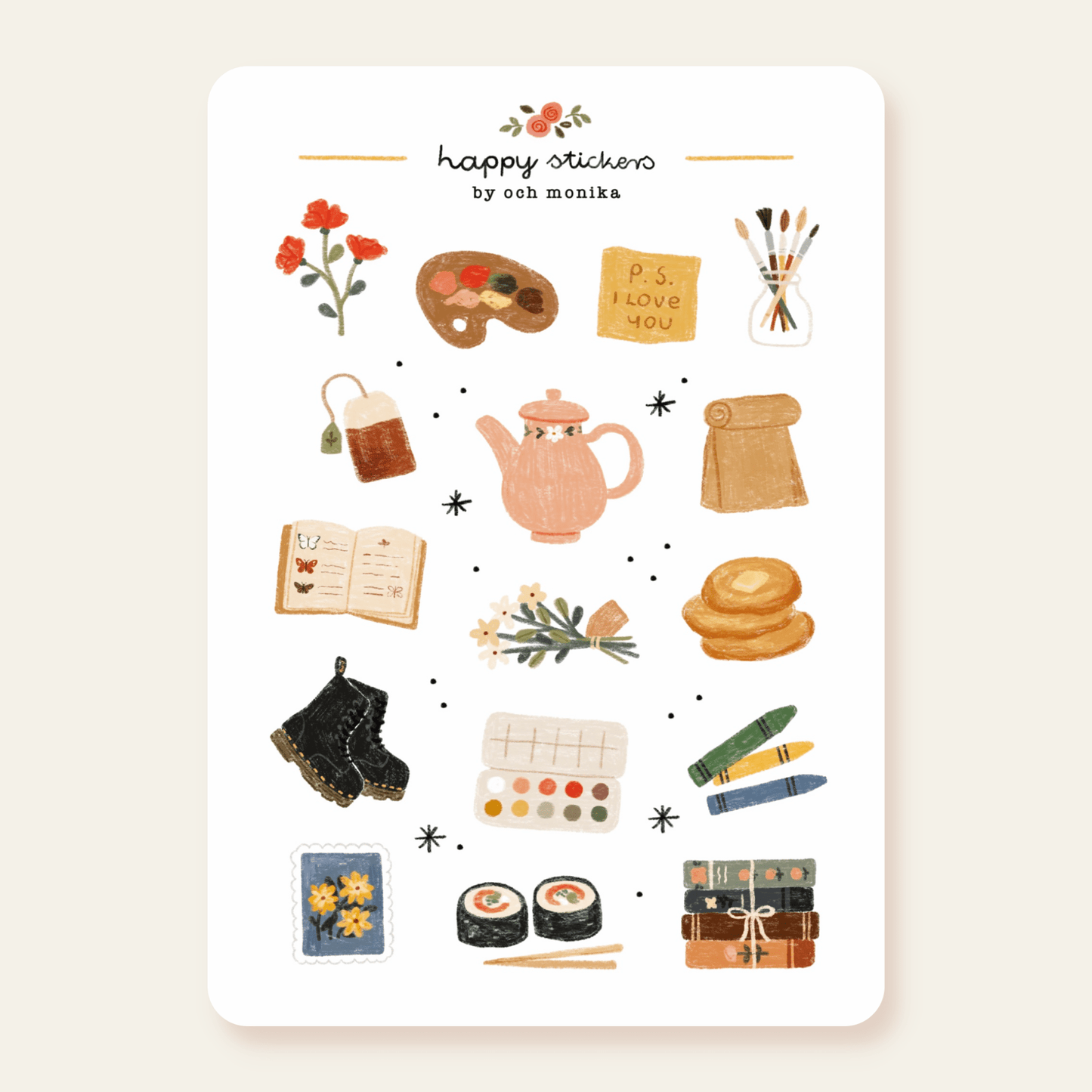 Stickers décoratifs | Och Monika | Bits And Pieces - Och Monika - millenotes