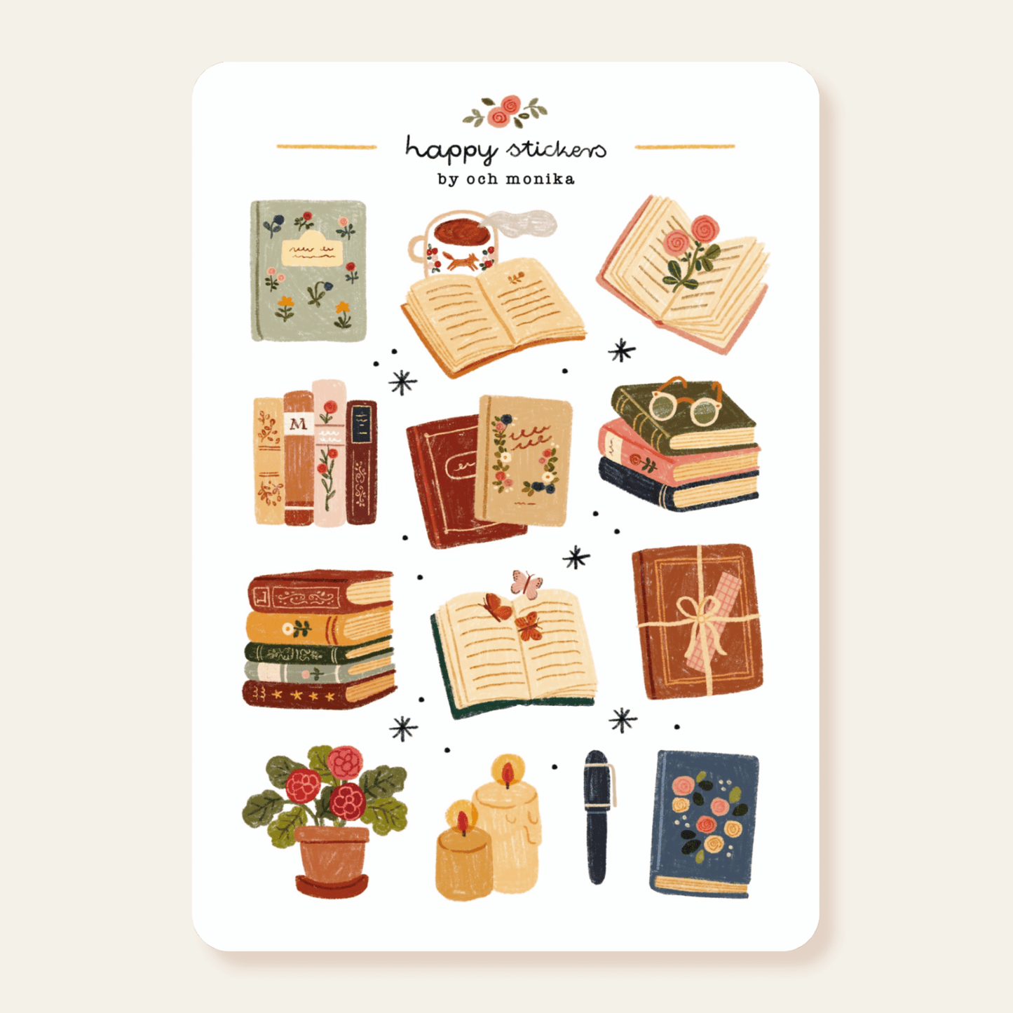 Stickers décoratifs | Och Monika | Book Lover - Och Monika - millenotes