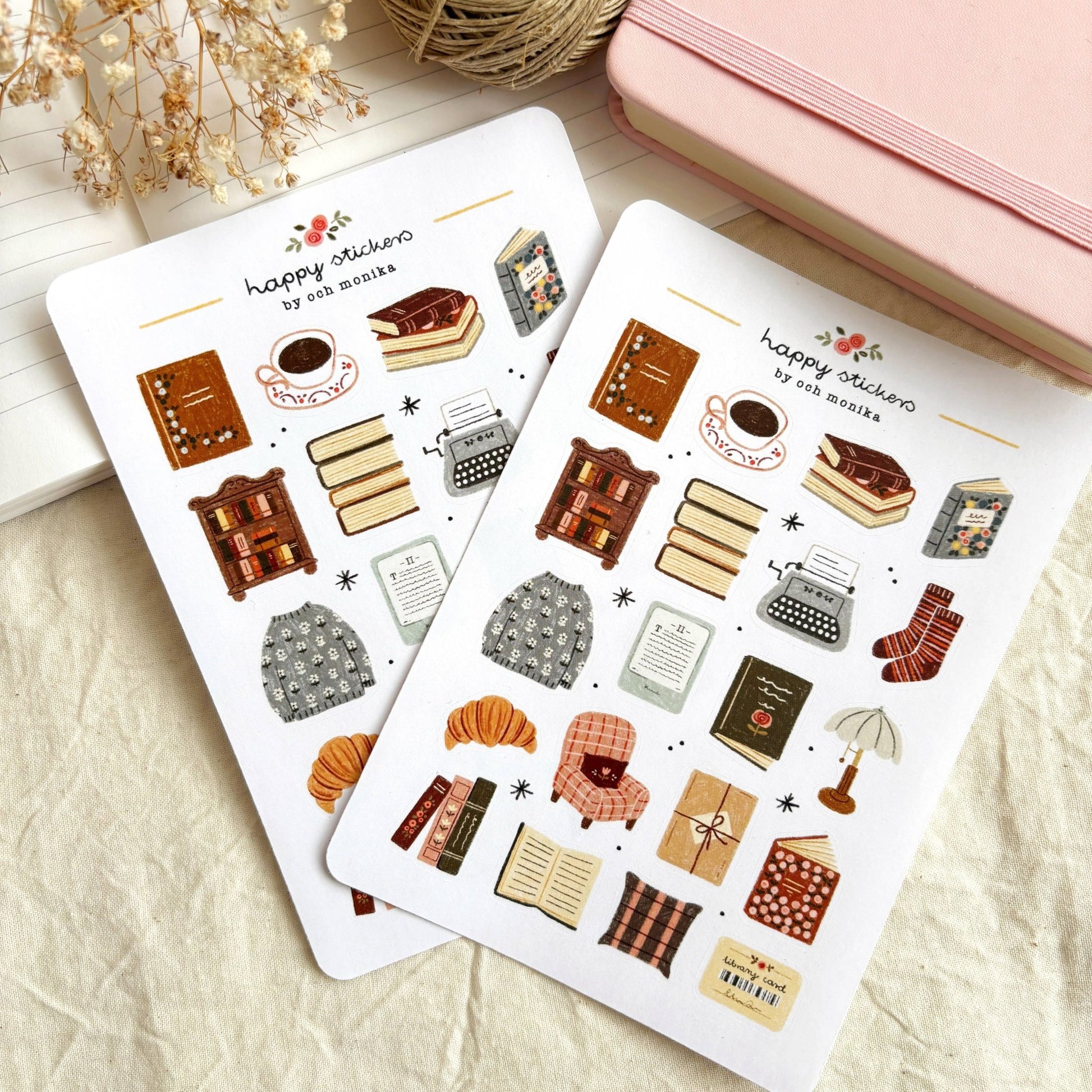 Stickers décoratifs | Och Monika | Bookish Corner - Och Monika - millenotes