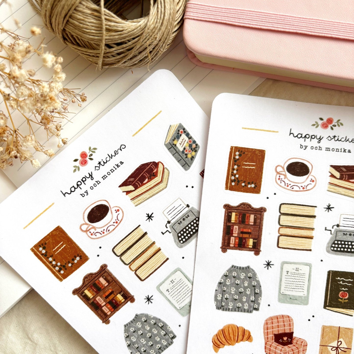 Stickers décoratifs | Och Monika | Bookish Corner - Och Monika - millenotes