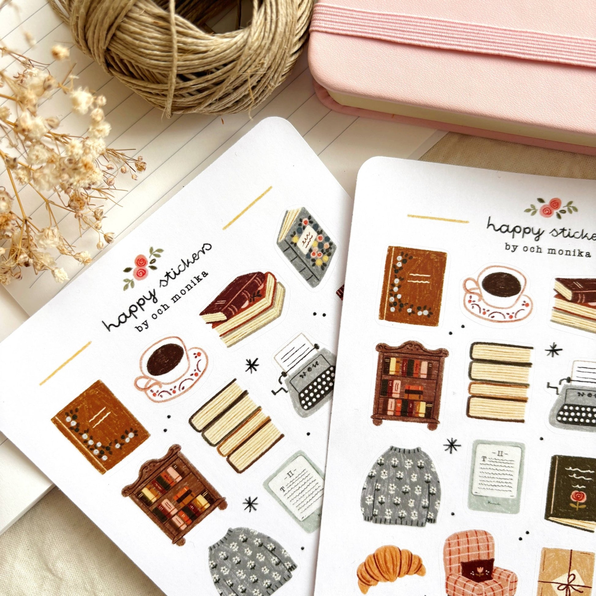 Stickers décoratifs | Och Monika | Bookish Corner - Och Monika - millenotes