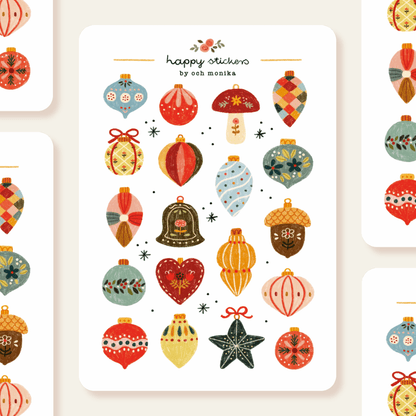 Stickers décoratifs | Och Monika | Christmas Baubles - Och Monika - millenotes